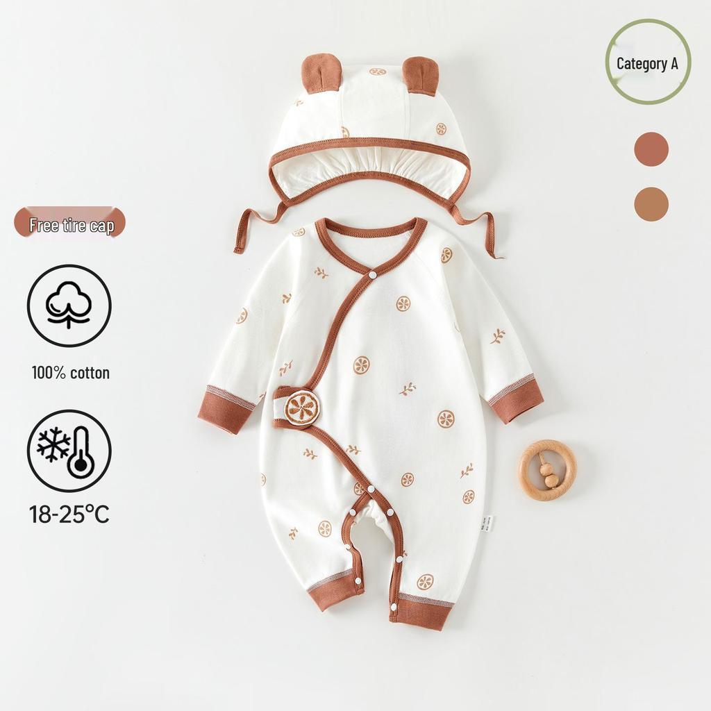 Neugeborenen-Body aus reiner Baumwolle: Ganzjahres-Baby-Outfit & Mönchskostüm