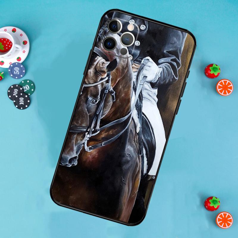 Beautiful Horse Phone Case For iPhone 17 Air 16 15 14 13 11 12 Pro Max 13 12 Mini 15 16 Plus 16e Cover Funda