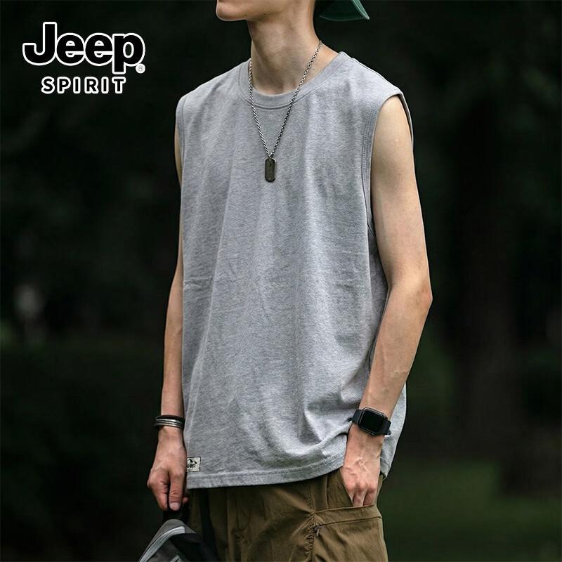 Мужская повседневная майка JEEP SPIRIT из чистого хлопка L