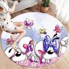 Diddl Round Area Rug,Carpet Rug for Living Room Bedroom Sofa Playroom Decor,Non-slip Floor Mat