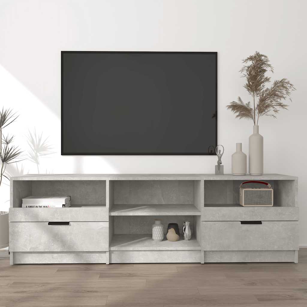 TV Cabinet Concrete Grey 150 x 33.5 x 45 cm Particleboard