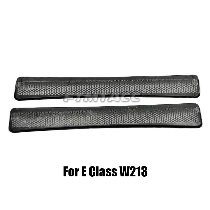 Sete i rustfritt stål AC Varme Gulv Klimaanlegg Kanalventil Utløpsgitter Deksel For Mercedes Benz E/C/GLC Klasse W213 W205