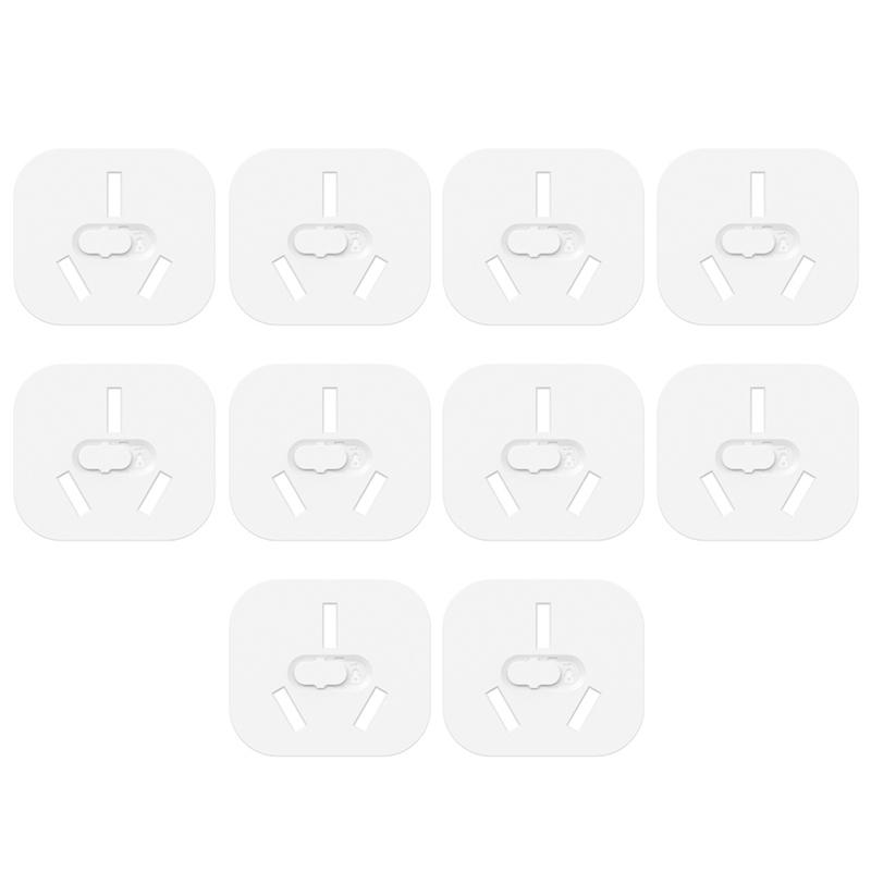 10Pcs Plug Guard, Us Standard Lock Socket Plugs Protector, Safety Anti Electric Baby Child Socket Plastic Security Locks