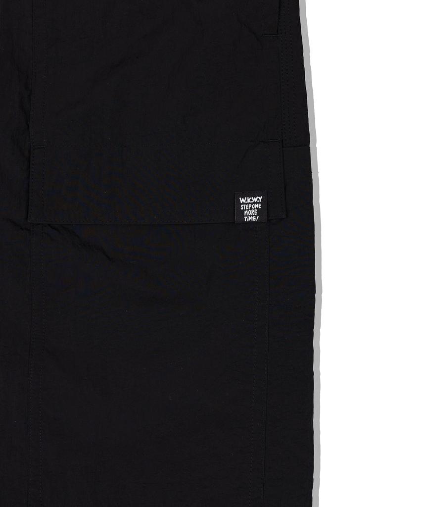 WACKY WILLY Nylon Workwear Pants Black