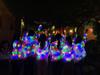 LED barevná svítící bunda pro páry - omyvatelná, ideální pro diskotéky a hudební akce