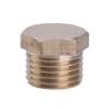 6pcs Threaded Pipe Stop Brass Plug G1/4 Pipe Inserts Pipe Plugs with Hexagon User Friendly Sealing Solution for Pipes