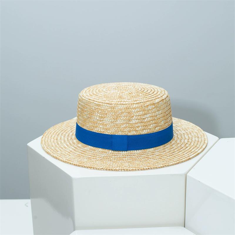 Straw Hat Summer Wide Brim French Elegant Ribbon Women's Sun Hat Holiday Straw Hat Sun Hat chapeau femme