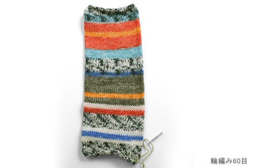 Opal Yarn Original Color KFS101 Rendezvous Multicolor Green/Red