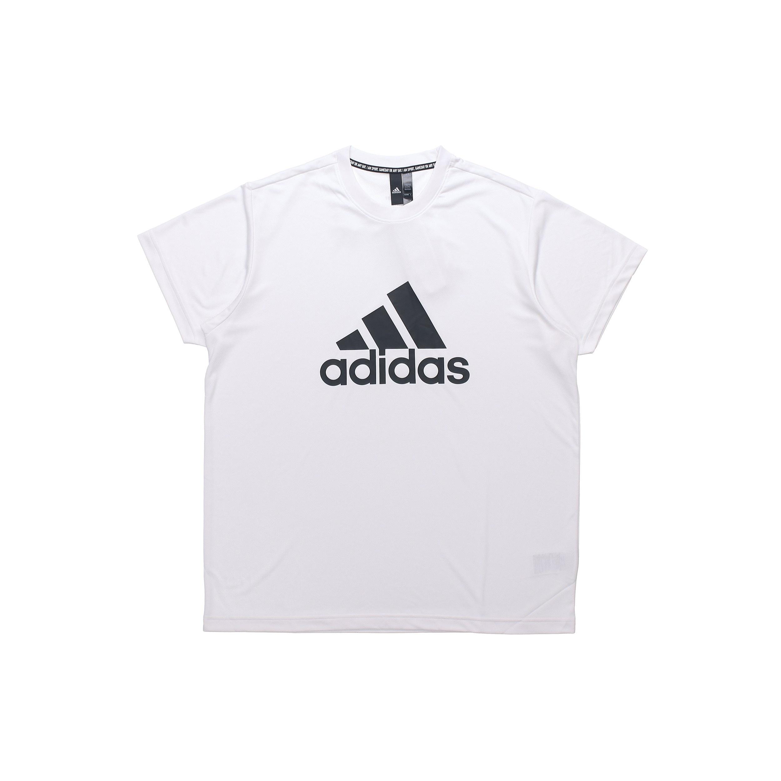 adidas M Mh Bos Tee Training Sports Short Sleeve White Men s FM5370 M