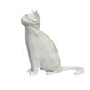 Baizihuahu Geometric Cat Figurine, 3D Printed Low-Poly Sculpture, Modern Artistic Statue for Home Table Shelf Decoration