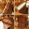 Crazy Horse Leather Loose-Leaf Notebook: Genuine Cowhide Diary In Retro Style