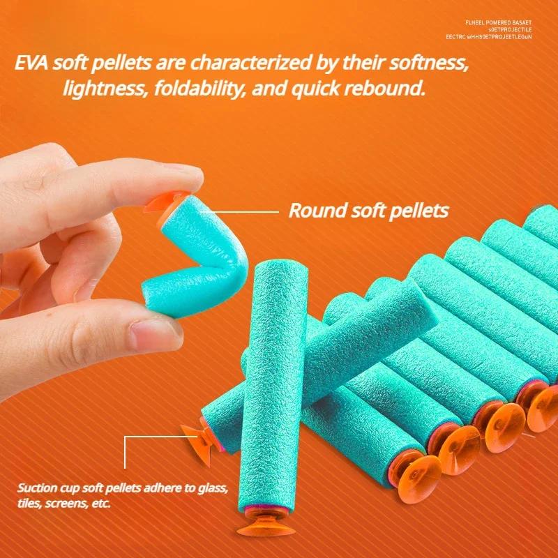 Pistolet AK47 à tir manuel, fausse arme, balles souples EVA, jeux de tir intérieur et extérieur pour garçons, jouets de fête, cadeaux d'anniversaire et de Noël pour enfants