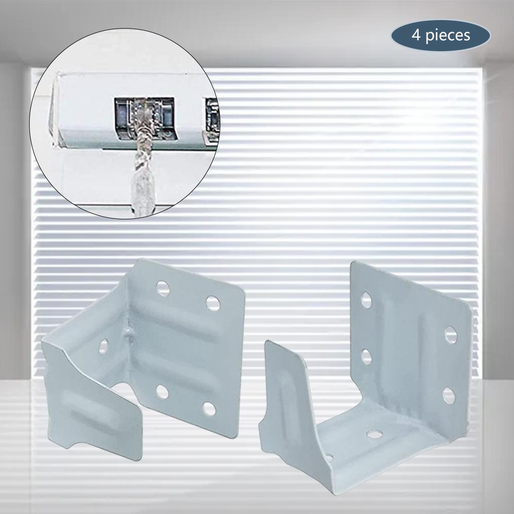 Shamjina 4x Center Support Bracket Iron Low Profile Holder for