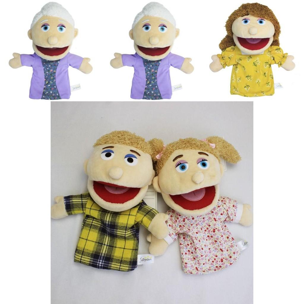 Creative Open Mouth Full Family Hand Puppet Plush Doll Toy For Roleplaying And Storytelling