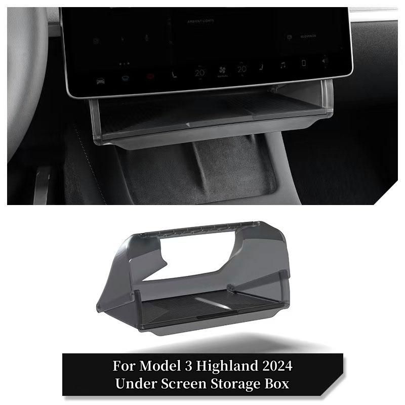 Center Console Screen Under Storage Box