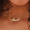 Stainless Steel Necklace for Women Custom Name Pendant Choker Personalized Jewelry Valentine's Day Gifts Link Chain Nameplate