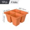 Silicone 4/6/12 Cell Seed Starting Tray Reusable Indoor Garden Nursery Box Seedling Pot Plants Propagation Germination Container