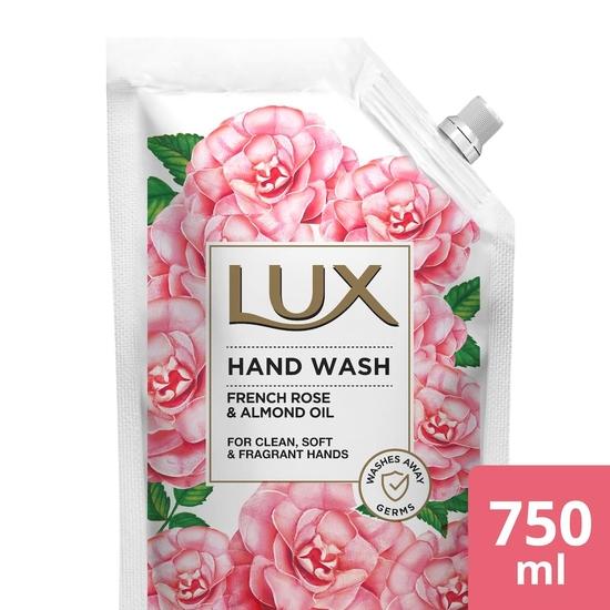 Sapone Liquido Lux con Rosa Francese e Olio di Mandorle Per Mani Pulite, Morbide e Profumate Ricarica, 675 ml