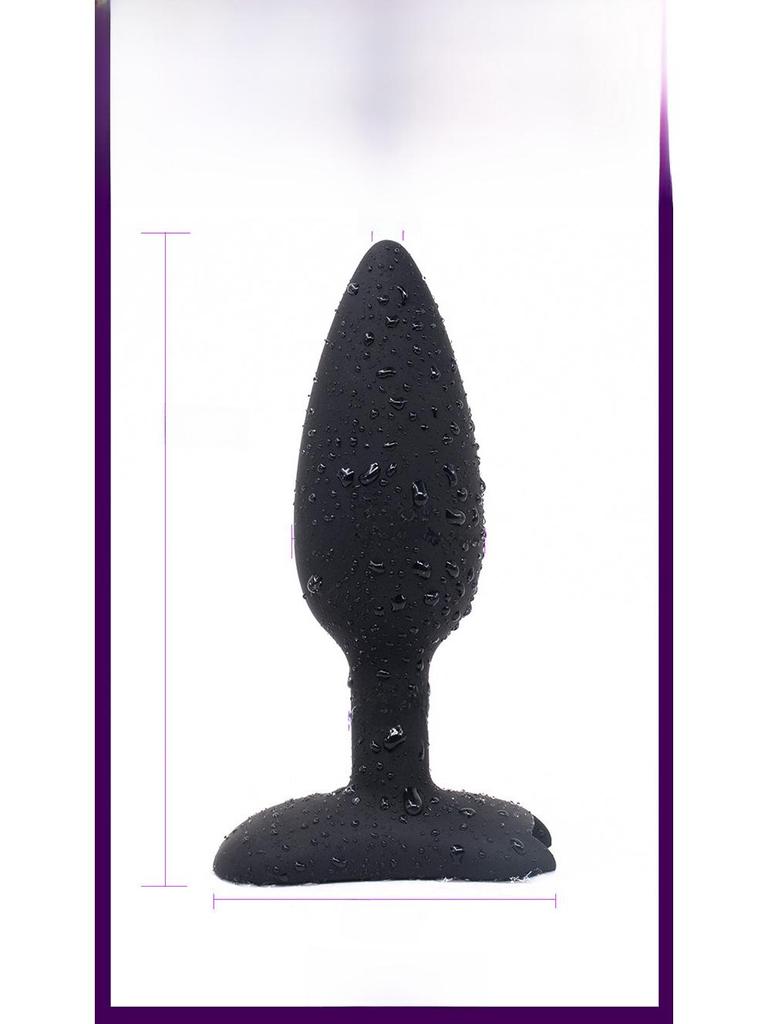 Multi-Frequency Silicone Anal Plug with Stepless Speed Control for G-Spot Stimulation and SM Play.
