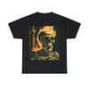 Unisex Adult T Shirt Skeleton Skull Flame Horror Scary Halloween Punk Metal Band