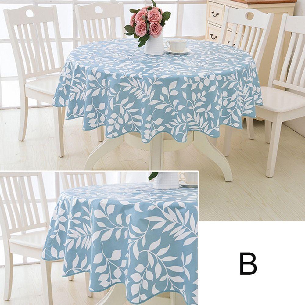 Wipeable Oilproof Round Dining Table Kitchen  Tablecloth Table  Cover Table Cloth Home  Decor