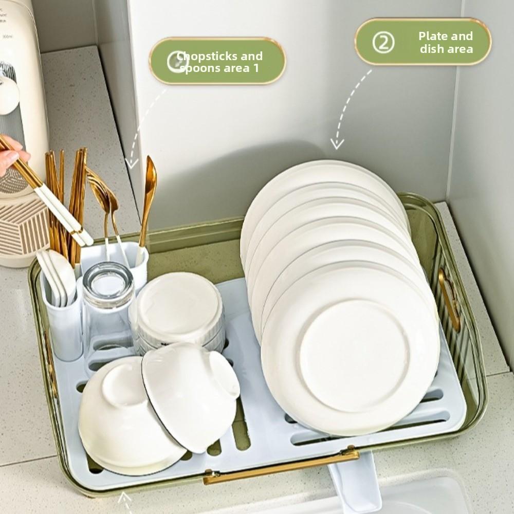 Tableware Storage Cutlery Holder Chopstick Basket Tube Bowl Storage Shelf  Bathroom