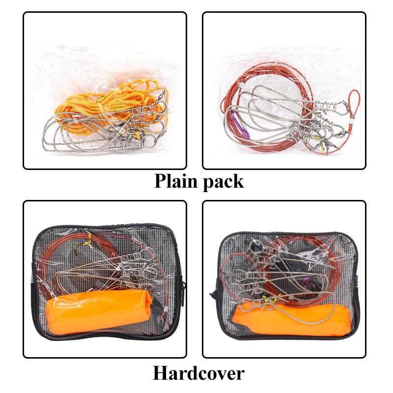 Stainless Steel Fish Lock: 5-Buckle Simple Pack or 10-Buckle Deluxe Pack