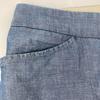Pallas Palace Cotton Linen Blue Wide Pants Bottoms 2 blueUsed