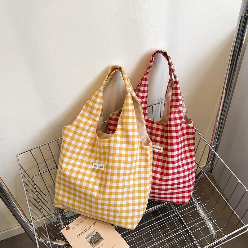 Korean Ins New Lazy Sweet Cloth Bag Shoulder Shopping Bag Casual Vest Bag Tote Bag