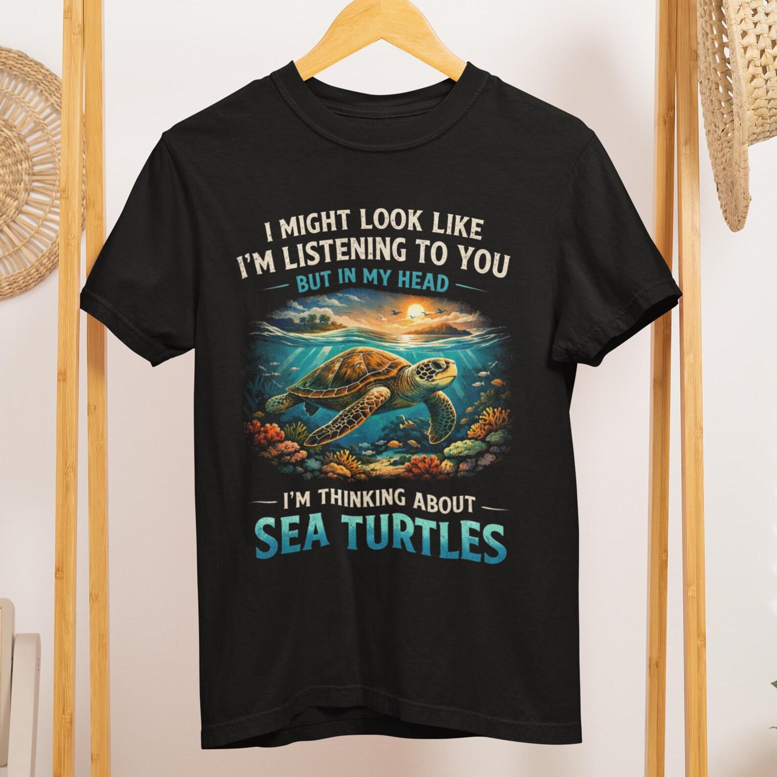 Sea Turtle T-Shirt for Ocean Lovers Nature Conservation Gift Unisex Graphic Tee 4XL