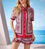 European and American fashion trends National short-sleeved shirts and shorts set MB1 + MA1