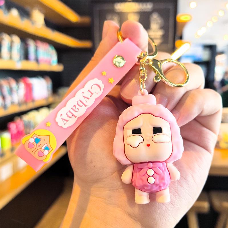 Cry Baby Keychain: Cute Cartoon Pendant for Children's Day & Dragon Boat Festival