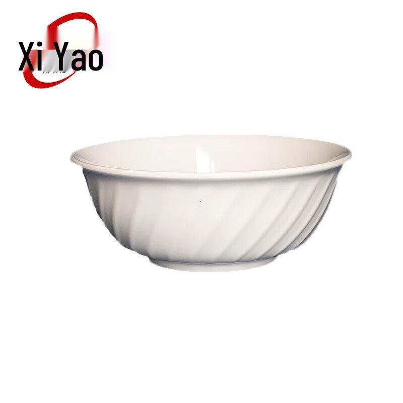 Xiyao Melamine 7-inch Diagonal White Bowl