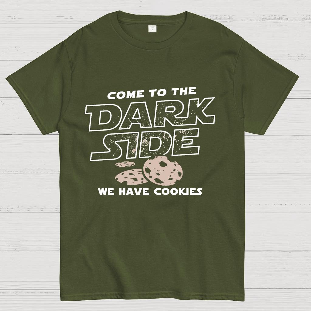 Komm zur dunklen Seite, wir haben Kekse Geeks T-Shirt