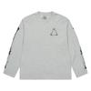 Tri-Bone Long-Sleeve Grey Marl Unisex Tops P29LS033