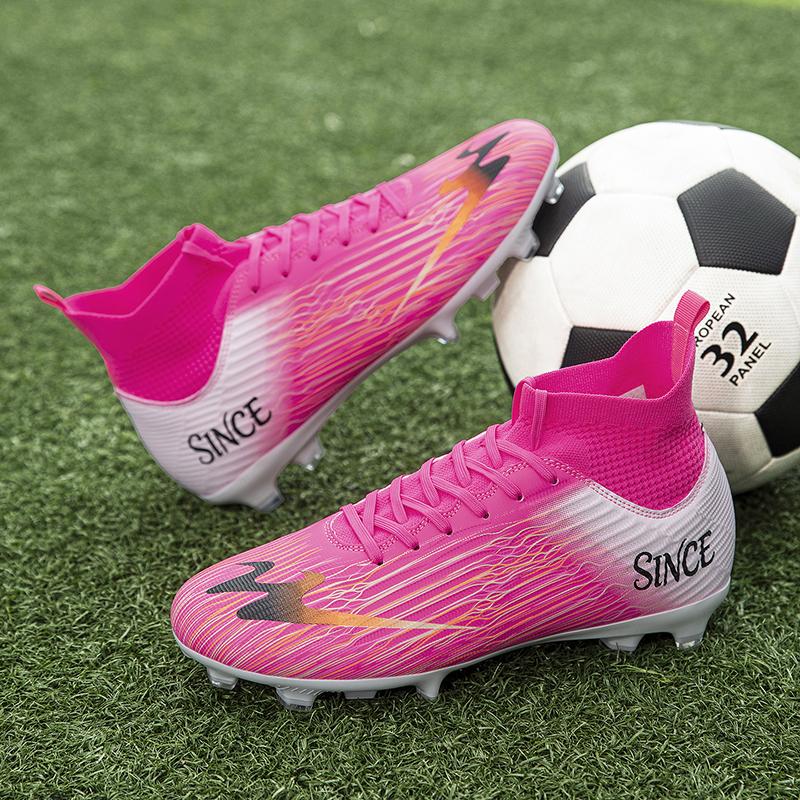 New Men Professional Football Boots Training Shoes Soccer Shoes Match Sneakers Grass Outdoor Sport Non-Slip Ultralight Unisex