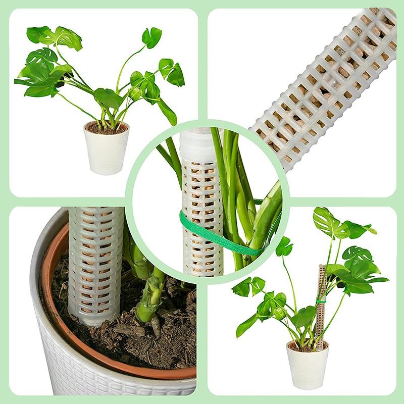 1/2Pcs Plastic Self Watering Device Moss Pole Plant Cages Plant Support Poles Plant Sticks Climbing Stand Garden Accessories