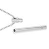 Cylinder Pendant Pet Cremation Urns Necklace Stainless Steel for Cat Dog Ash Memorial Container Holder Jewelry Memorial
