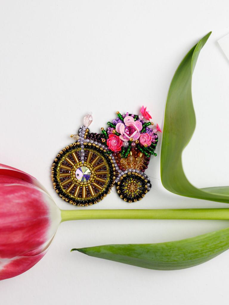 Set für Perlenstickereidekorationen auf natürlicher Kunstleinwand Abris Art-Sortiment