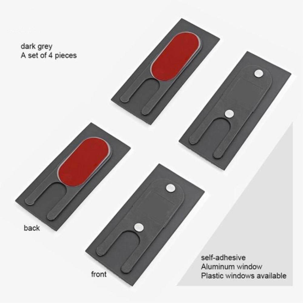 4Pcs/set Aluminum Alloy Door Window Windproof Block Dustproof Push-pull Window Buffer