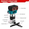 1600W Cordless Wood Router 5 Speeds Brushless Electric Hand Trimmer Portable Woodworking Engraving Slotting Power Tool