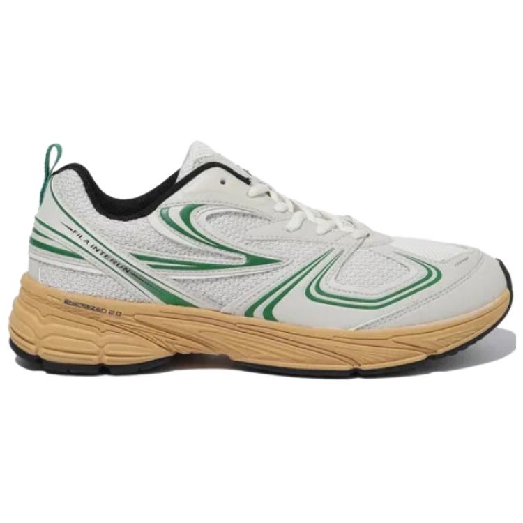 New FILA Interrun Low Top Running Shoes Unisex White Green 1RM02699F_142