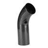 Universal Car 75mm Inlet Carbon Fiber Look Steel Cold Air Intake Pipe Accessory