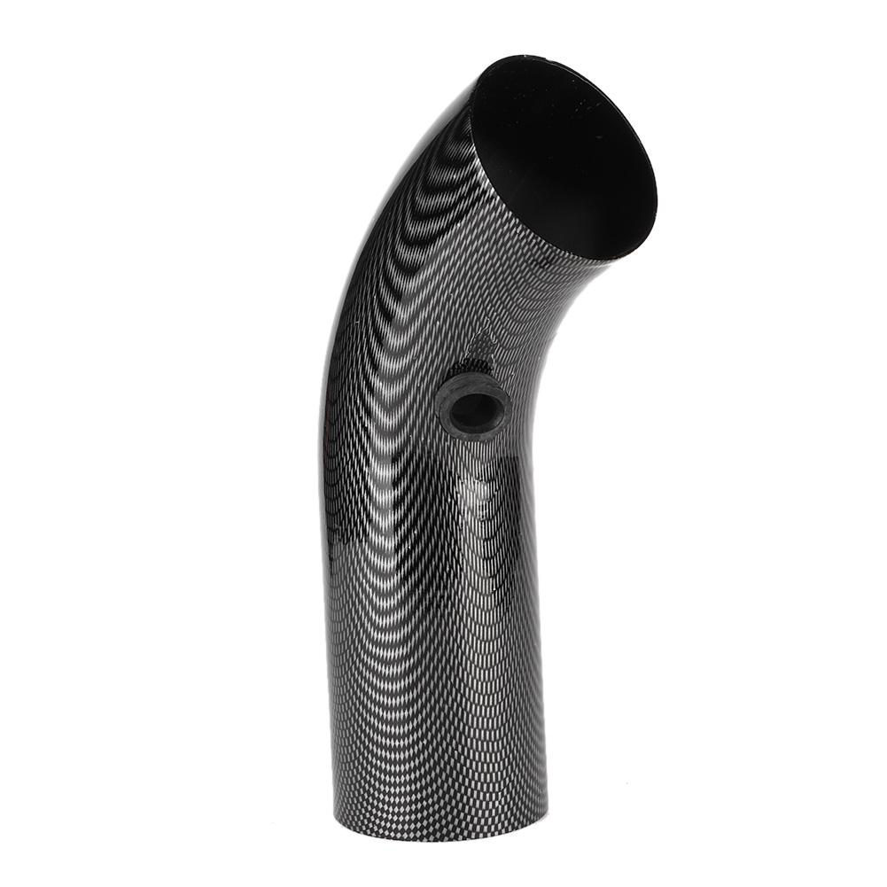 Universal Car 75mm Inlet Carbon Fiber Look Steel Cold Air Intake Pipe Accessory