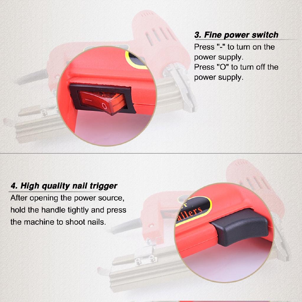 220V 1800W Electric Straight Staple Guns Framing Nailer Staple Gun 10-30 MM Straight Nail F15-F30