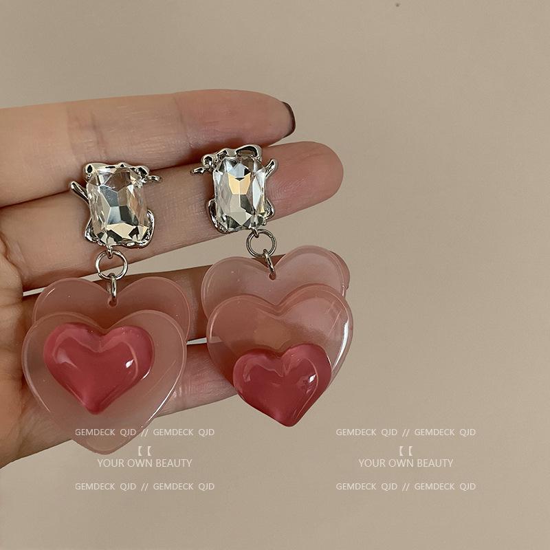 Korean Pearl Tassel Earrings with Silver Needle