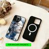 Blue & White Grace  Phone Case For iPhone17,16,15,14,13,12,11 Plus,Pro Magnetic with Magsafe Wireless Charging