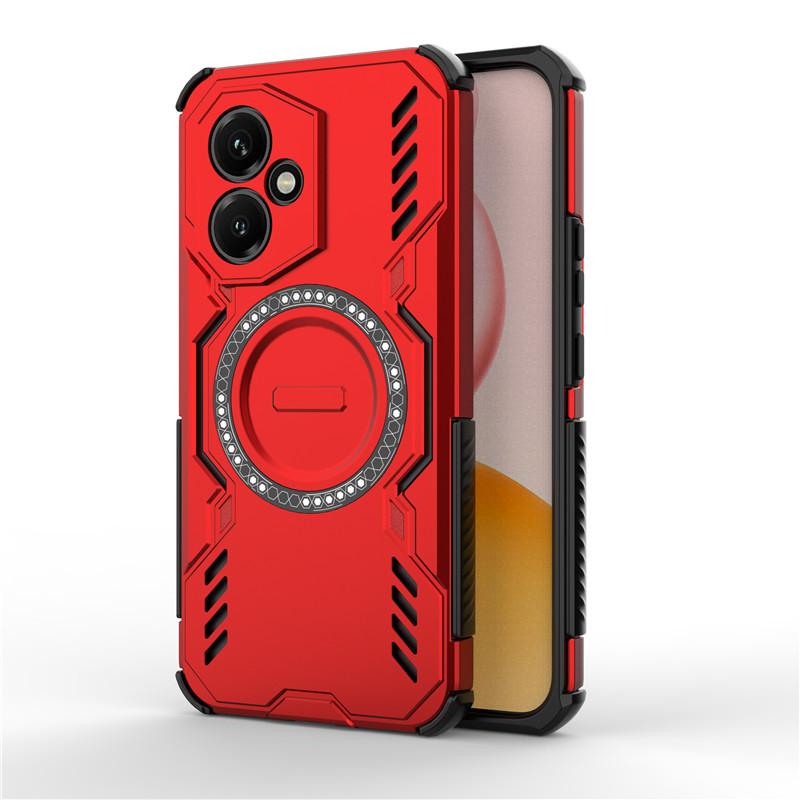 

Чехол для Honor 400 Чехол для Honor 400 Теплоотвод Магнитная беспроводная зарядка Бампер Защитные чехлы для телефона На Honor 400 Funda Honor 400 (Global) красный