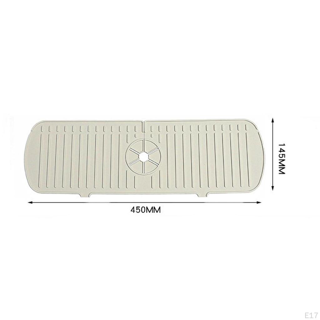 Kitchen Sink Faucet Soap Holder Drying Mat Combo