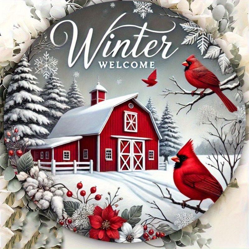 2D Flat Hanging Decorative Metal Sign Hand Painted Art